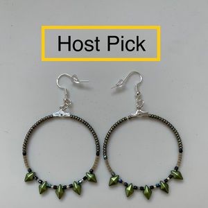 *HOST PICK* Handmade Beaded Hoop Earrings